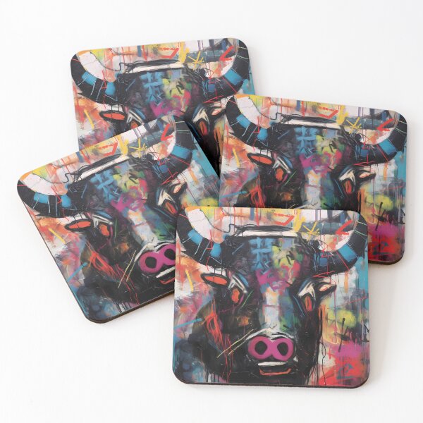 Item preview, Vibrant Bull: Colorful Acrylic designed and sold by GiveMeMood.