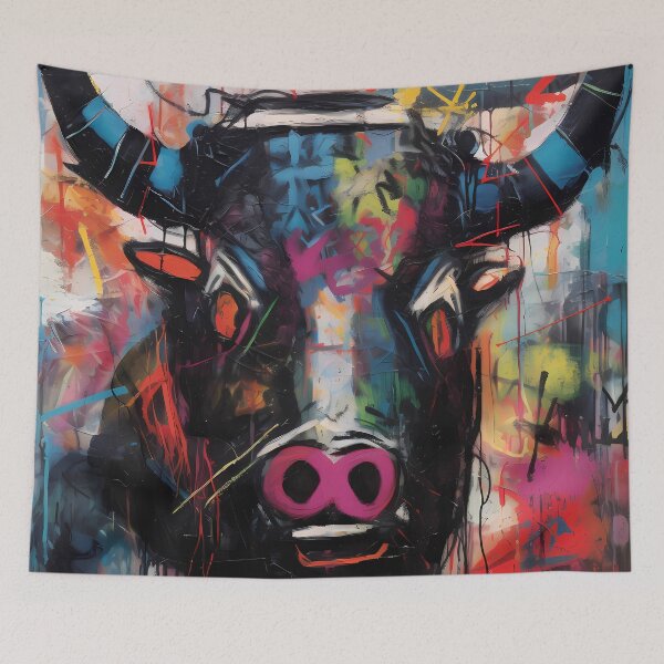 Item preview, Vibrant Bull: Colorful Acrylic designed and sold by GiveMeMood.