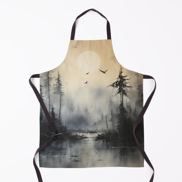Item preview, Misty Forest Landscape Ink Paint 4 designed and sold by Maxouniverse.