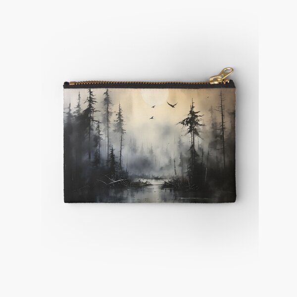 Item preview, Misty Forest Landscape Ink Paint 4 designed and sold by Maxouniverse.