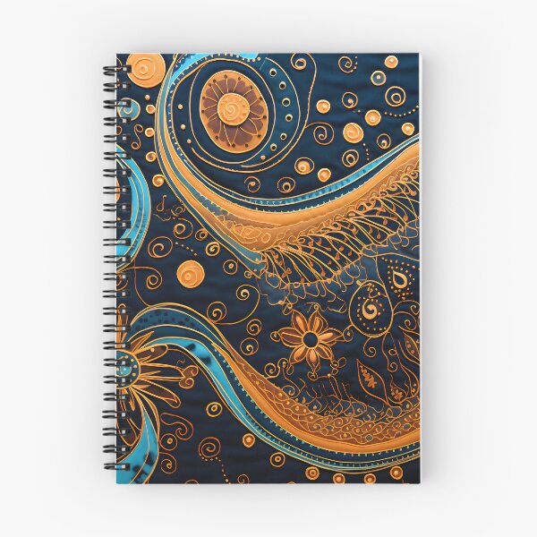 Item preview, Indian Silk Textile Pattern XIV: Celebrates Music, Mythology and Festivals with Celestial Colors and Intertwined Shapes. designed and sold by InsaneLEDP.