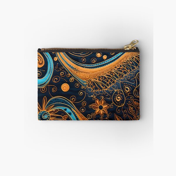 Item preview, Indian Silk Textile Pattern XIV: Celebrates Music, Mythology and Festivals with Celestial Colors and Intertwined Shapes. designed and sold by InsaneLEDP.