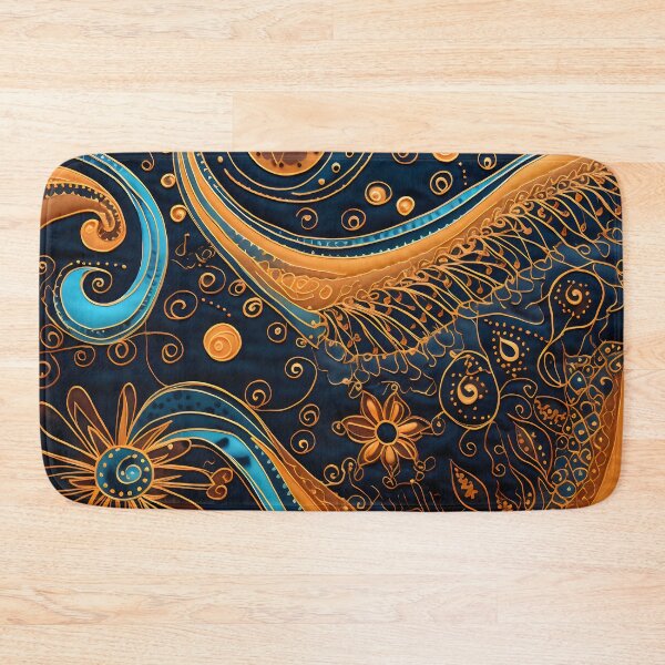 Item preview, Indian Silk Textile Pattern XIV: Celebrates Music, Mythology and Festivals with Celestial Colors and Intertwined Shapes. designed and sold by InsaneLEDP.
