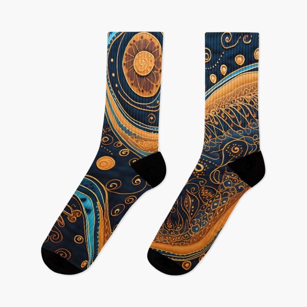 Item preview, Indian Silk Textile Pattern XIV: Celebrates Music, Mythology and Festivals with Celestial Colors and Intertwined Shapes. designed and sold by InsaneLEDP.