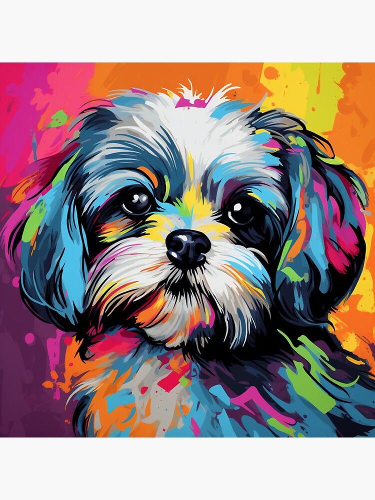 Shih tzu sale pop art