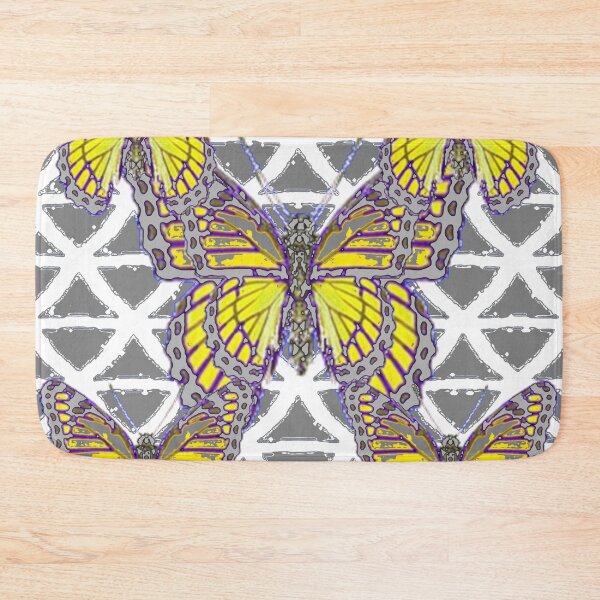 Item preview, GREY YELLOW MONARCH BUTTERFLY STYLE PATTERNS designed and sold by sharlesart.