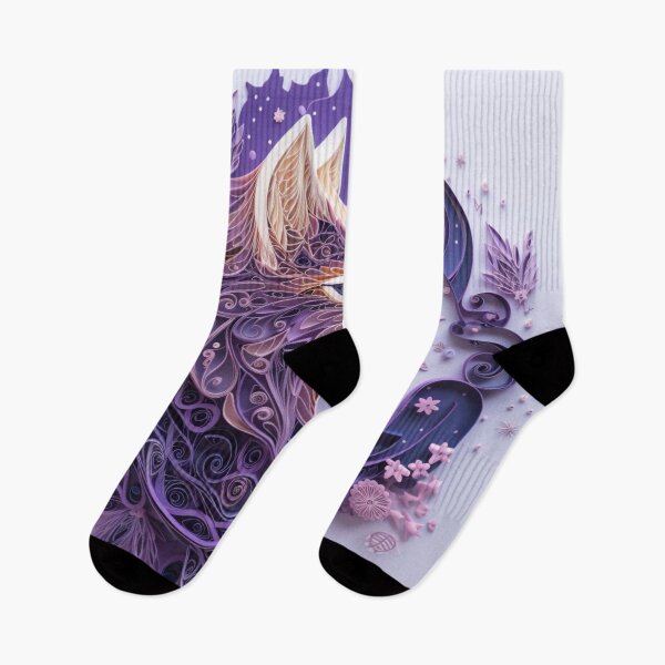 Item preview, Fantasy fox head on purple background. 3d render illustration. designed and sold by aiphotosart.