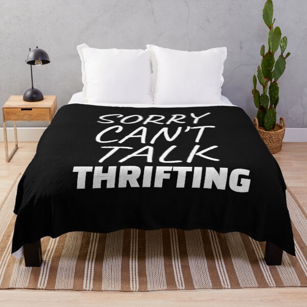Artikelvorschau, Sorry Can't Talk Thrifting Sarcastic Thrifter Funny Thrift Shopping entworfen und verkauft von SharpThreadZ.