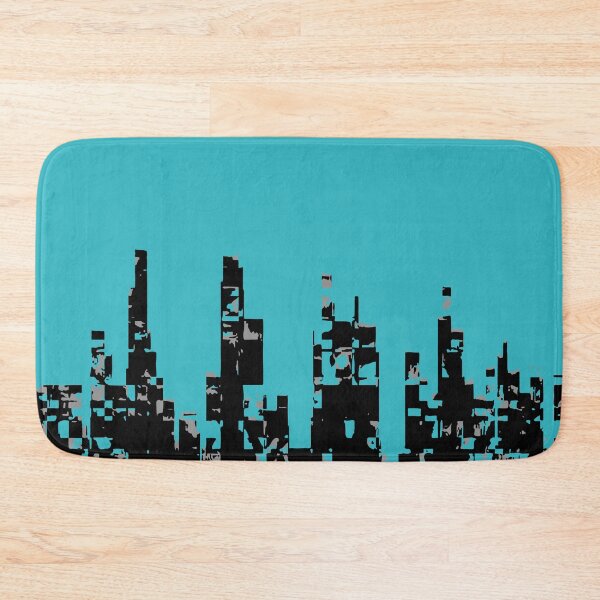 Item preview, CITYSCAPE. ABSTRACT URBAN LANDSCAPE. BLUE. designed and sold by 5hertz.