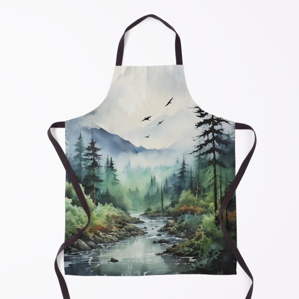 Item preview, Misty Forest Landscape Ink Paint 5 designed and sold by Maxouniverse.