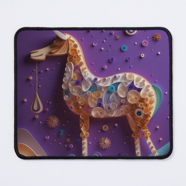 Item preview, Horse, moon and stars on a purple background. 3d rendering designed and sold by aiphotosart.