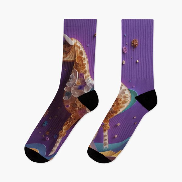 Item preview, Horse, moon and stars on a purple background. 3d rendering designed and sold by aiphotosart.