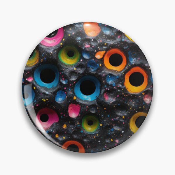 Item preview, Abstract pattern with colorful outlines of holes. designed and sold by MyMerryMary.