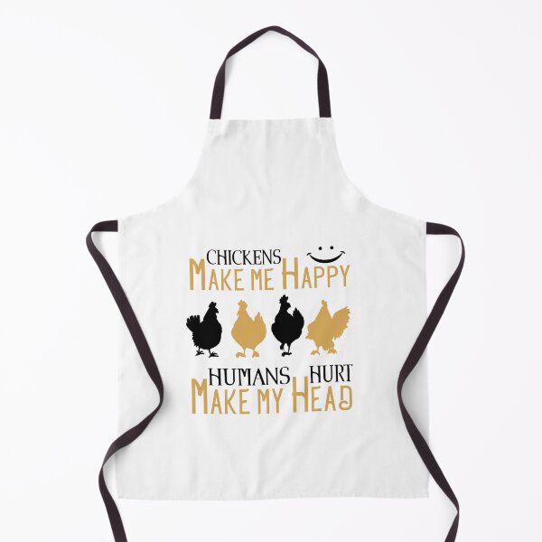 Item preview, Funny Chicken Lover Quote Chickens Make Me Happy Humans Make My Head Hurt cool Rooster lovers design For Chickens Farmer designed and sold by saadabs.