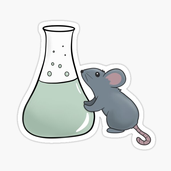 Lab Ratz Experiment 2 - Cartoon Rat - Sticker