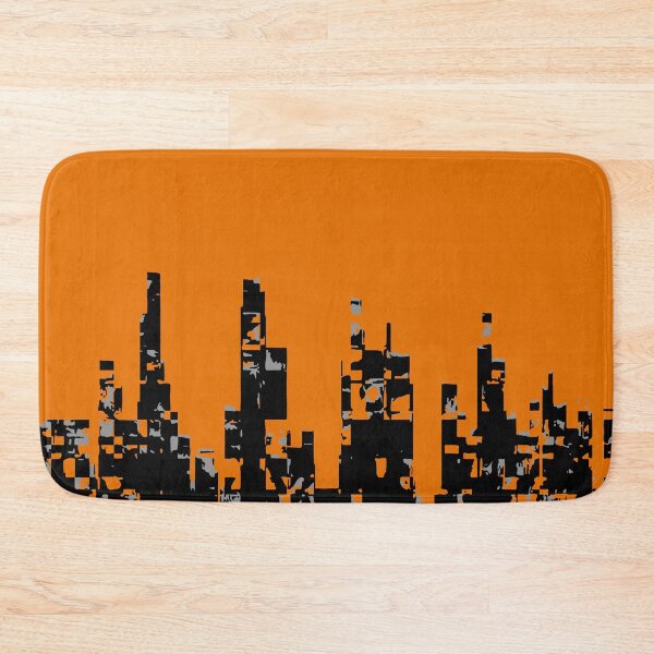 Item preview, CITYSCAPE. ABSTRACT URBAN LANDSCAPE. ORANGE. designed and sold by 5hertz.