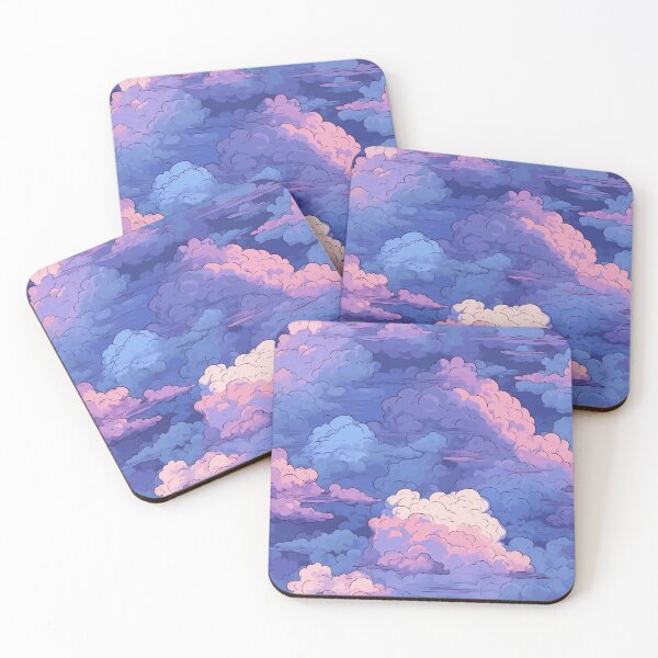 Item preview, Anime Clouds at Sunset - Miyazaki Style designed and sold by Leksal.