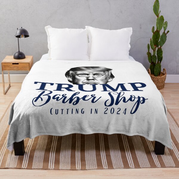 Item preview, Trump Barber Shop Cutting in 2024 designed and sold by Hiremeamerica.