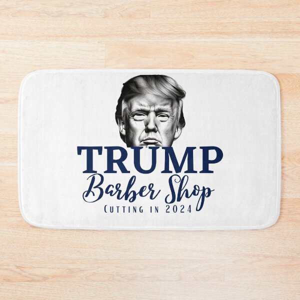 Item preview, Trump Barber Shop Cutting in 2024 designed and sold by Hiremeamerica.