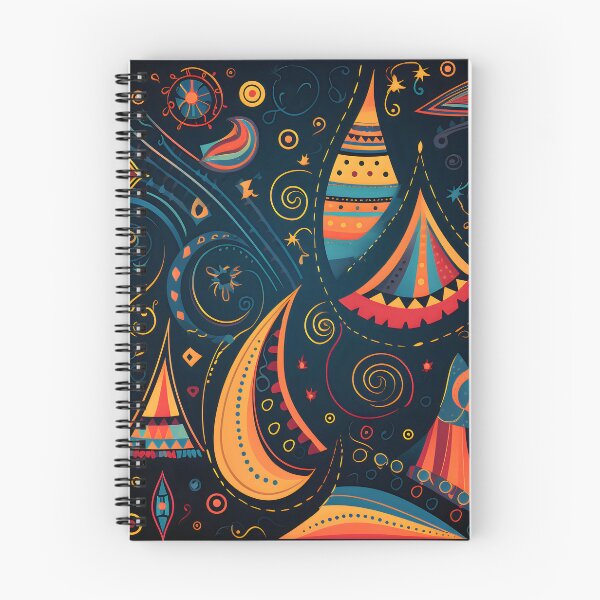 Item preview, Indian Silk Textile Pattern XIX: Celebrates Music, Mythology and Festivals with Celestial Colors and Intertwined Shapes. designed and sold by InsaneLEDP.