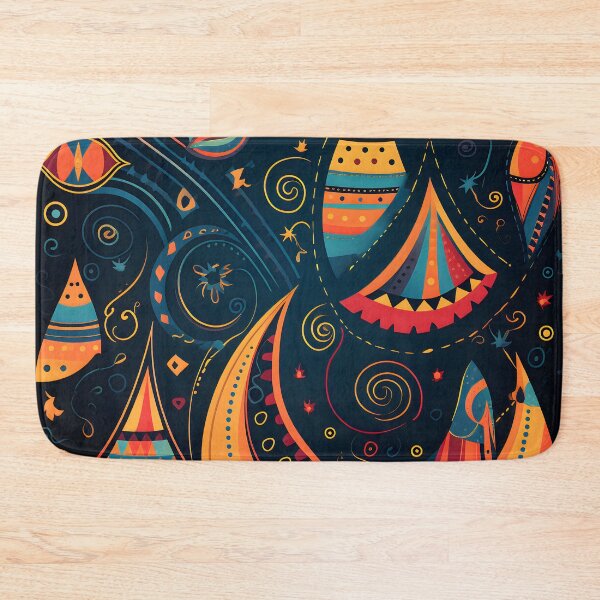 Item preview, Indian Silk Textile Pattern XIX: Celebrates Music, Mythology and Festivals with Celestial Colors and Intertwined Shapes. designed and sold by InsaneLEDP.