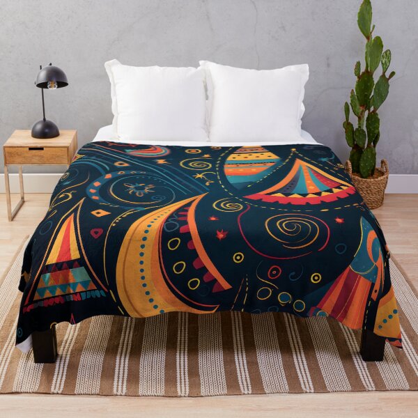 Item preview, Indian Silk Textile Pattern XIX: Celebrates Music, Mythology and Festivals with Celestial Colors and Intertwined Shapes. designed and sold by InsaneLEDP.