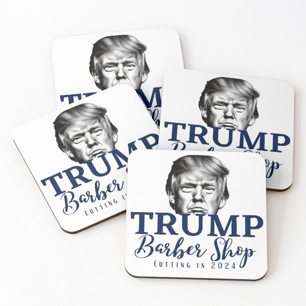 Item preview, Trump Barber Shop Cutting in 2024 designed and sold by Hiremeamerica.
