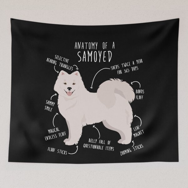 Item preview, Samoyed Dog Anatomy designed and sold by Clara Hollins.