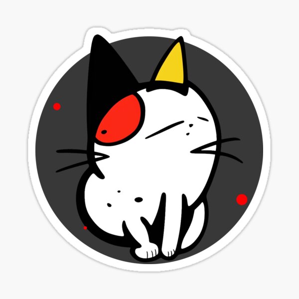 Cat Doodle, Simple Miaw Illustration Sticker