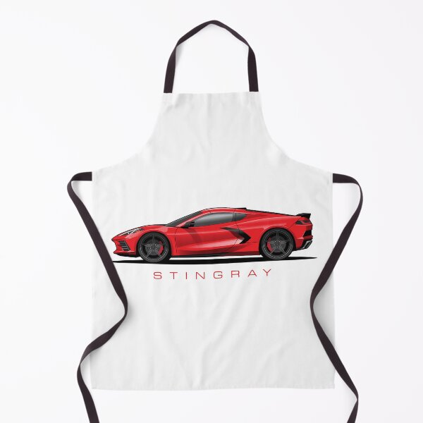 Item preview, Chevy Corvette C8 Red Illustration designed and sold by blackdogshop.