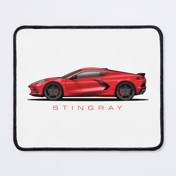 Item preview, Chevy Corvette C8 Red Illustration designed and sold by blackdogshop.