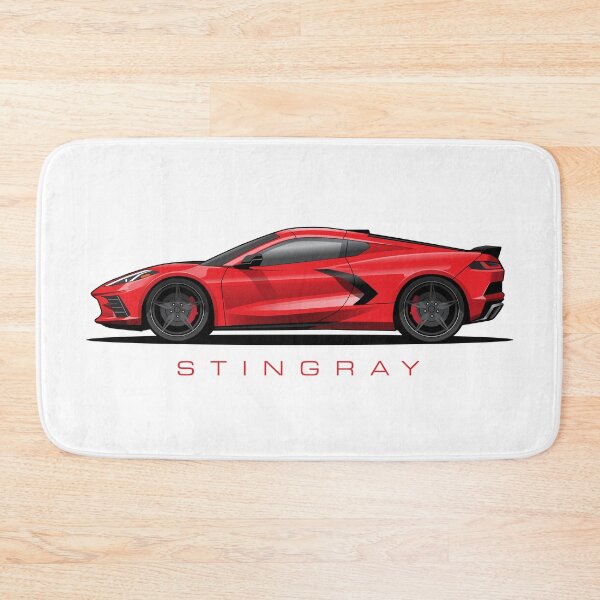 Item preview, Chevy Corvette C8 Red Illustration designed and sold by blackdogshop.