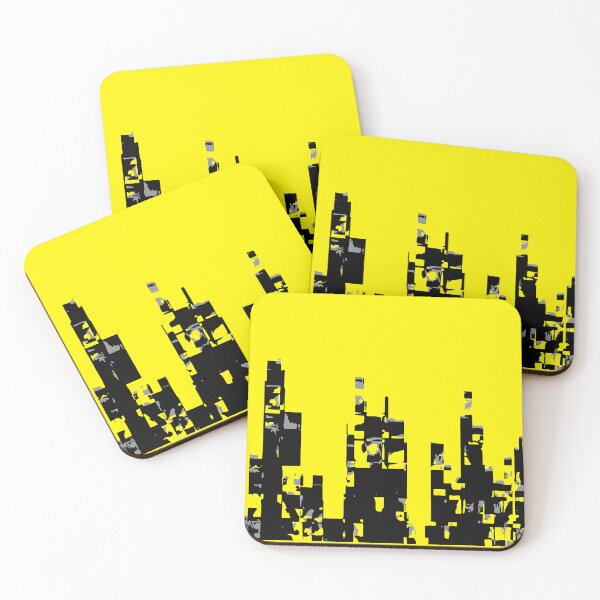 Item preview, CITYSCAPE. ABSTRACT URBAN LANDSCAPE. YELLOW. designed and sold by 5hertz.