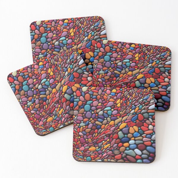 Item preview, Colorful Pebble Mosaic designed and sold by MyMerryMary.