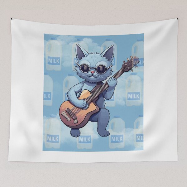 Item preview, Cool Cat Playing Guitar designed and sold by GrahamsTastic.