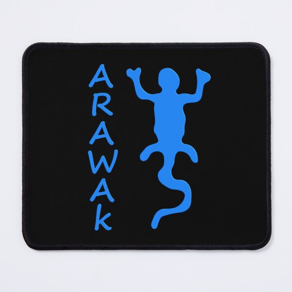 Item preview, Arawak blue ethnic petroglyph designed and sold by GAEDesigns.