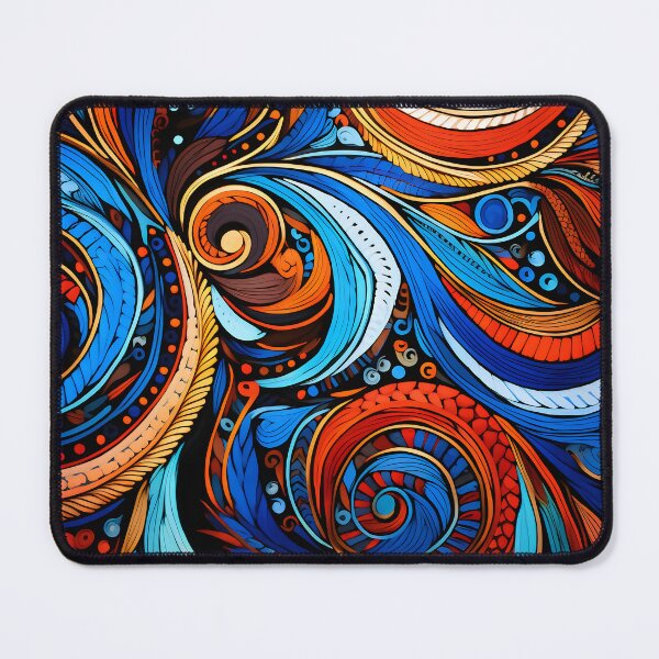Item preview, Indian Silk Textile Pattern XXIII: Celebrates Music, Mythology and Festivals with Celestial Colors and Intertwined Shapes. designed and sold by InsaneLEDP.
