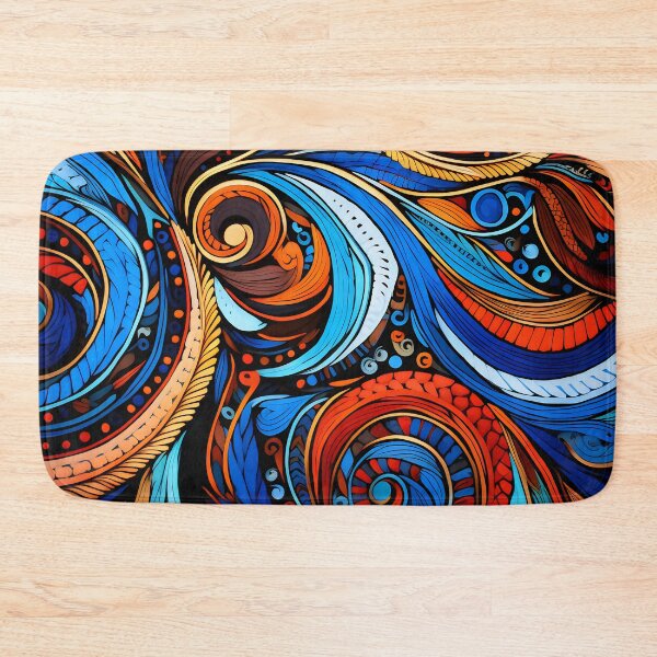 Item preview, Indian Silk Textile Pattern XXIII: Celebrates Music, Mythology and Festivals with Celestial Colors and Intertwined Shapes. designed and sold by InsaneLEDP.