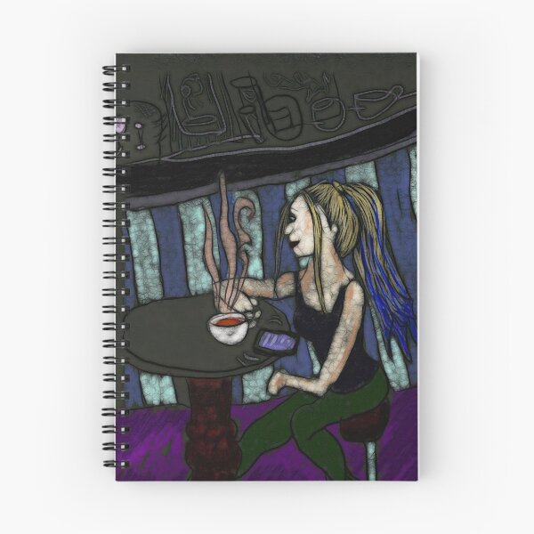Item preview, Woman In a Cafe designed and sold by bloomingvine.