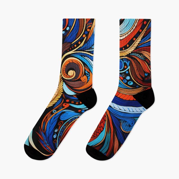 Item preview, Indian Silk Textile Pattern XXIII: Celebrates Music, Mythology and Festivals with Celestial Colors and Intertwined Shapes. designed and sold by InsaneLEDP.