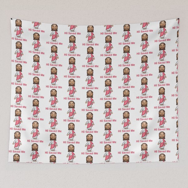Item preview, Hii Saved Me Jesus Mii Funny Faith Sticker designed and sold by uncommongoods.