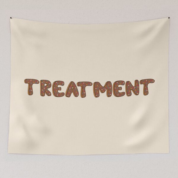 Item preview, Treatment Word Shaped Like Chocolate Donuts designed and sold by ITCHAWAWAA.