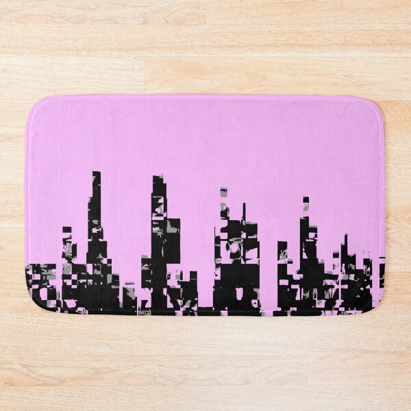 Item preview, CITYSCAPE. ABSTRACT URBAN LANDSCAPE. PINK. designed and sold by 5hertz.
