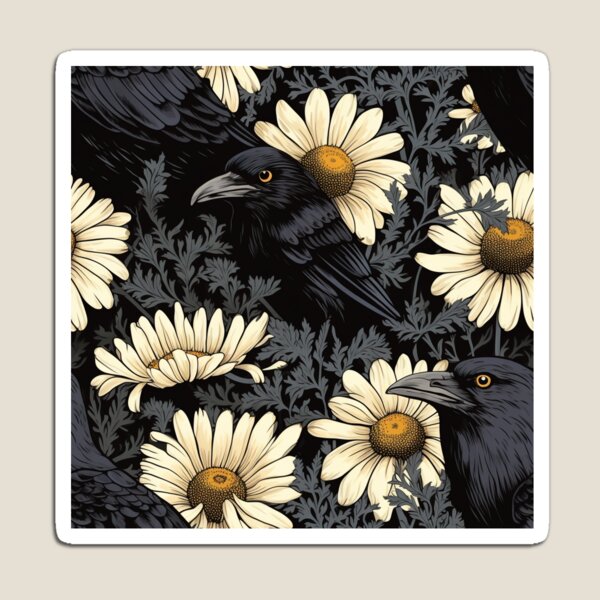 Artikelvorschau, Krähen und Gänseblümchen / Sonnenblumen 2 entworfen und verkauft von Rottopics.