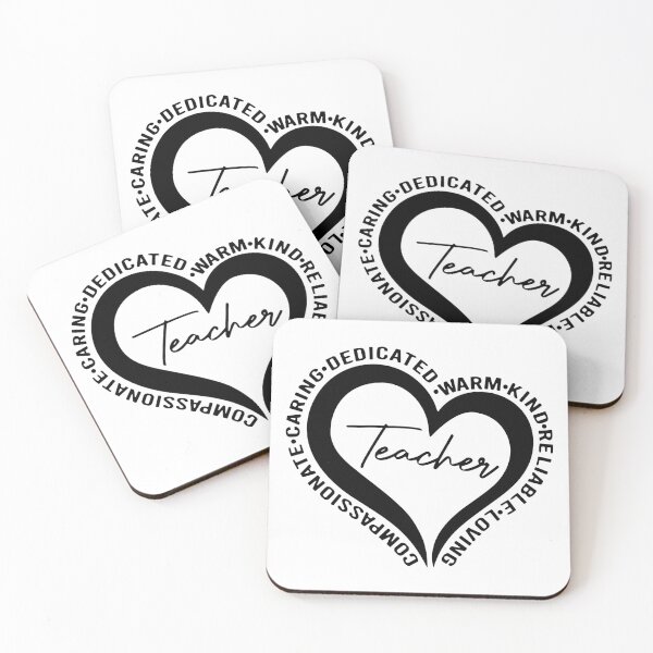 Item preview, Teacher, Dedicated, Warm, Kind, Loving, Heart, Teacher’s Gift designed and sold by Bold Dark savage.