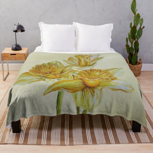 Item preview, Watercolor Yellow Daffodils designed and sold by SierraReighArt.