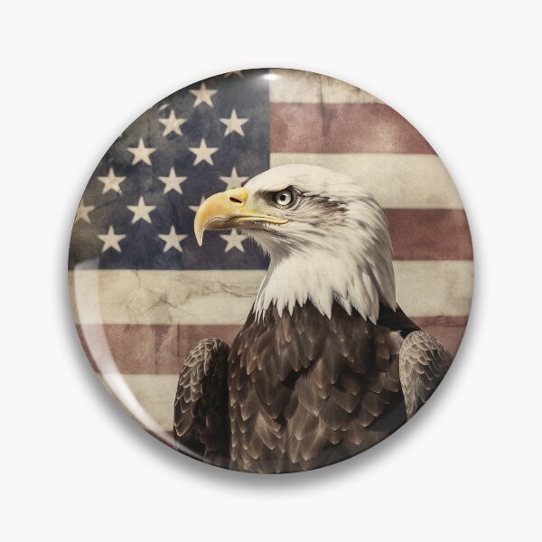 Item preview, Eagle with USA Flag Vintage designed and sold by Artdashian.