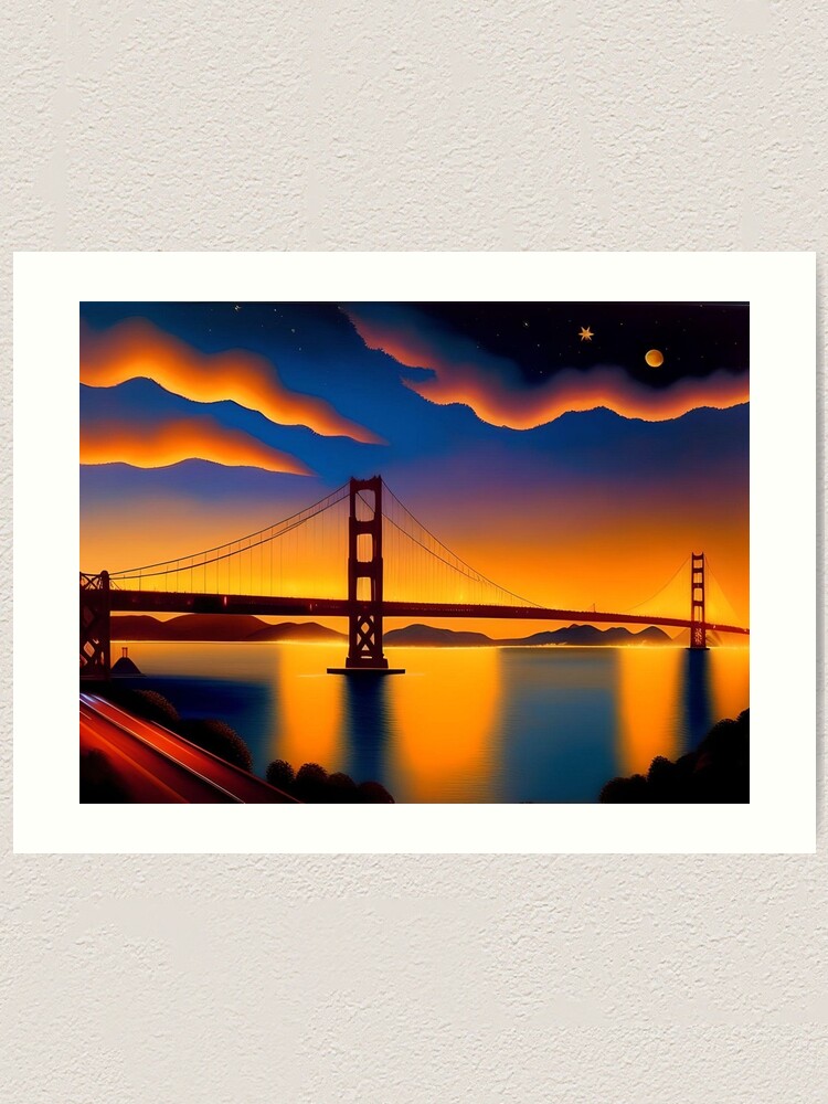 San Francisco Golden Gate hot Bridge Landscape