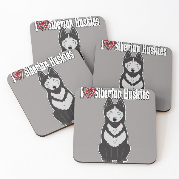 Item preview, I Love Siberian Huskies designed and sold by knight studio 77.