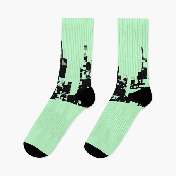 Item preview, CITYSCAPE. ABSTRACT URBAN LANDSCAPE. PALE GREEN. designed and sold by 5hertz.